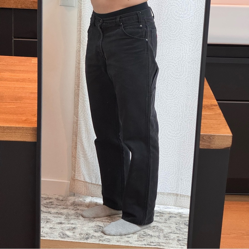 Men's black Dickies 5 pocket pants